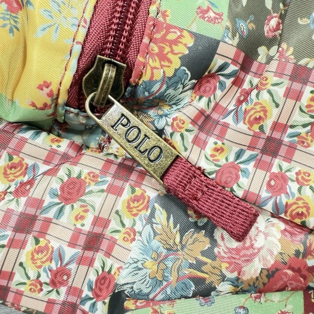 POLO RALPH LAUREN Backpack Patchwork‎ Quilted Big Pony Burnt Russet Floral NWT